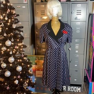 Bettie Page by Tatyana polka dot dress M